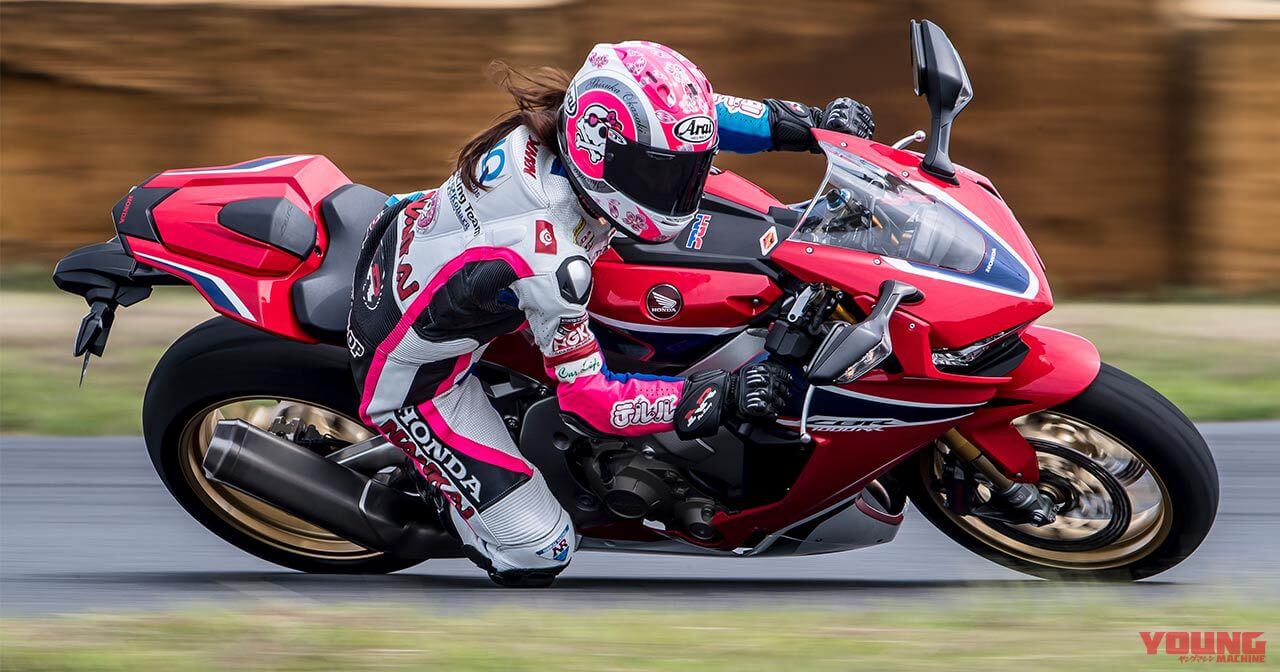 【動画】岡崎静夏・CBR1000RR初乗り@筑波1000
