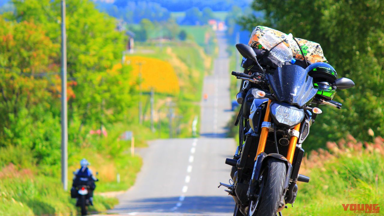 バイクで巡るニッポン絶景道 憧れの北海道 大地の絶景 ミルクロード 北海道 モトツー Webヤングマシン 新車バイクニュース