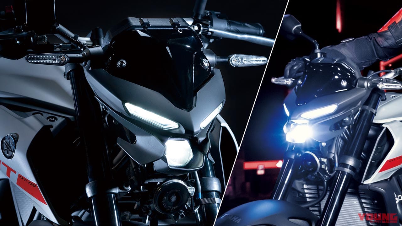 睨み系フェイスでキメる 新型ヤマハmt 25 Mt 03の精悍スタイリング Webヤングマシン 最新バイク情報