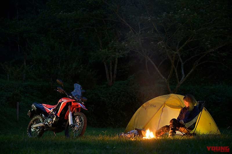キャンプ with CRF250ラリー