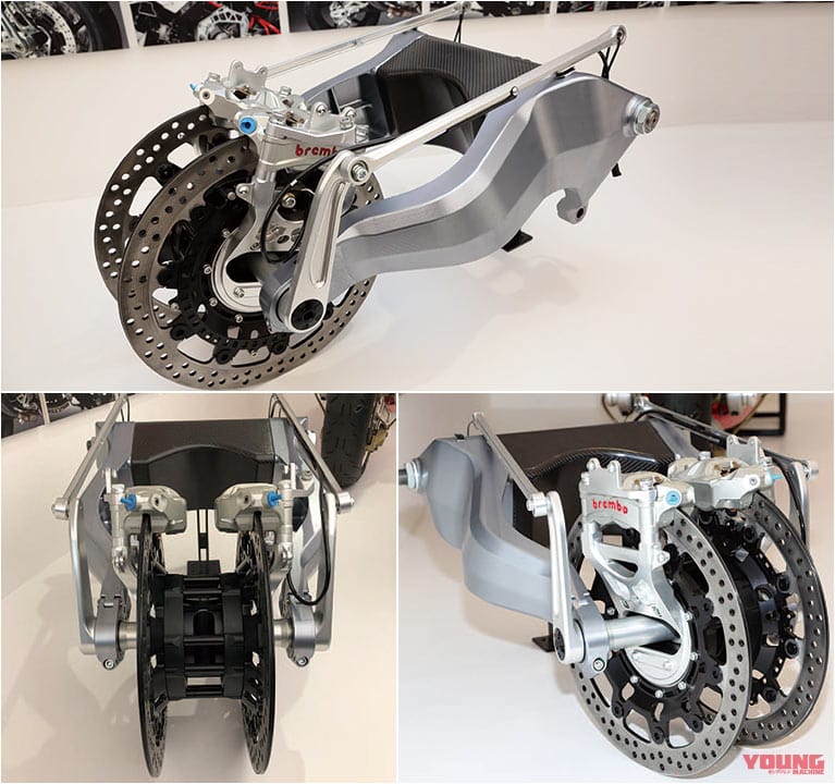 ビモータ・テージH2|新生ビモータ・テージH2の操安性を支える独創的な機構【ハブセンターステアリングを中心に】