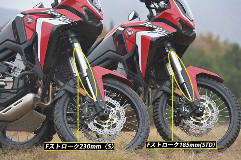 ホンダCRF1100Lアフリカツイン〈S〉|’20ホンダCRF1100Lアフリカツイン、限定足長モデル〈S〉と電サスの関係を考察インプレ