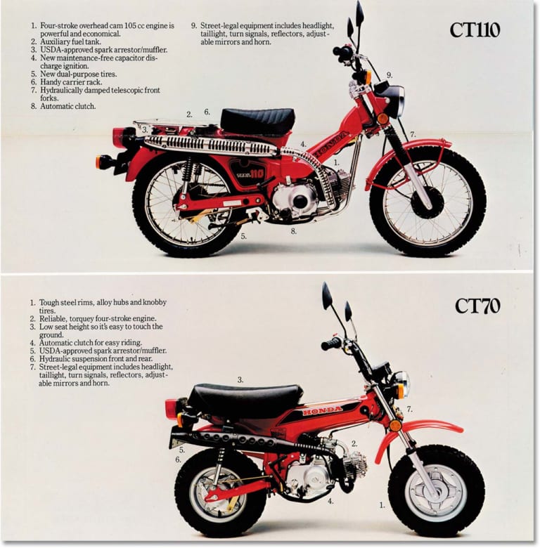 ホンダ CT110 TRAIL110|ホンダ新型CT125への道 “ハンター”の系譜を辿る【’70年代〜現代のクロスカブへ】