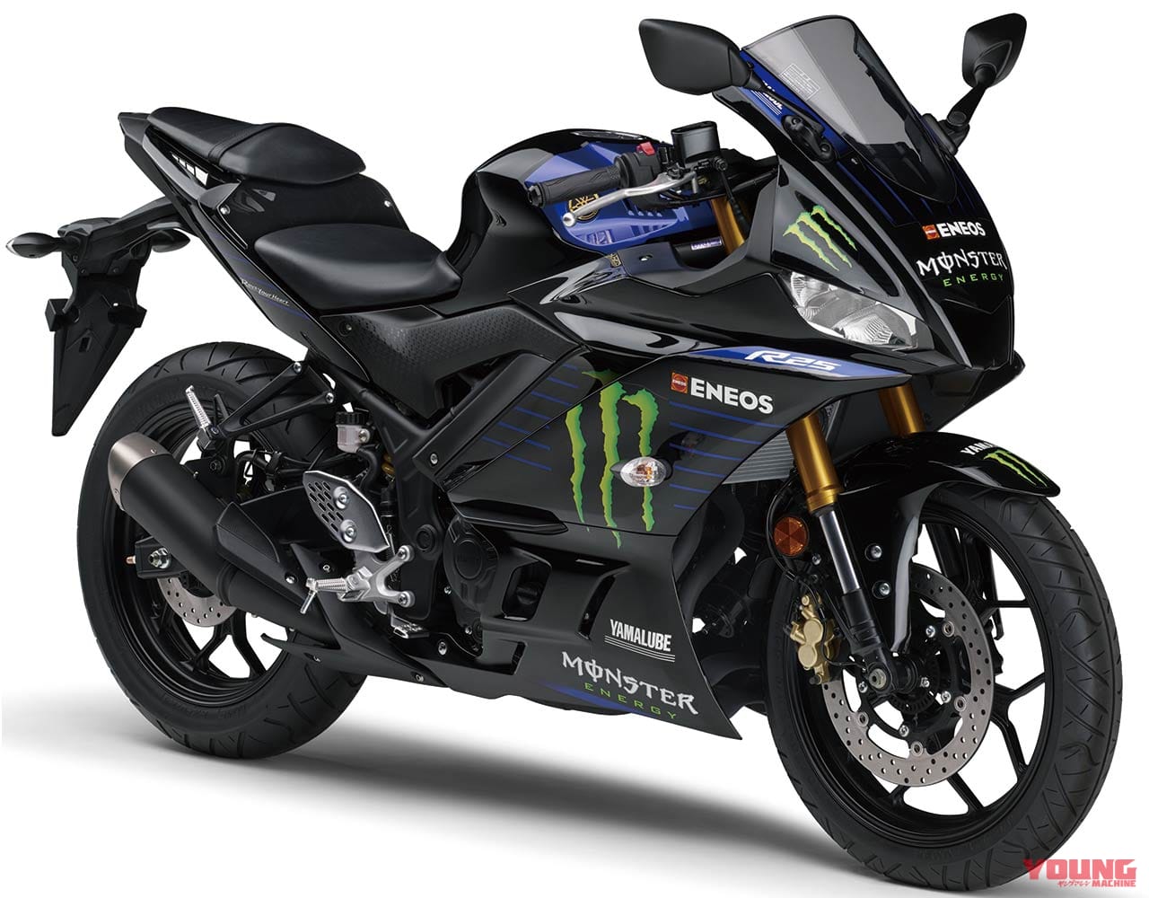 ヤマハ YZF-R25 モンスターエナジー ヤマハMotoGPエディション|’20新車バイク総覧〈150〜250cc車検レス|国産車#4/5〉ヤマハ