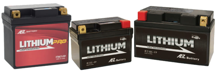 AZバッテリー リチウムイオンバッテリー／リチウムPROバッテリー