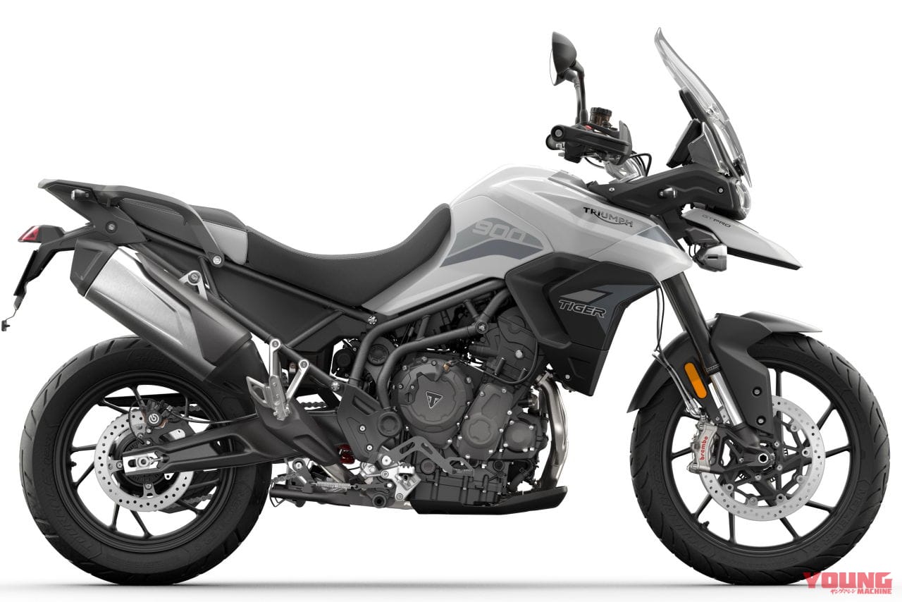 トライアンフ タイガー900 GT/GTプロ、ピュアホワイト|ニュータイプ“Tプレーン”3気筒エンジンの新型タイガー900、トライアンフから4月上旬発売