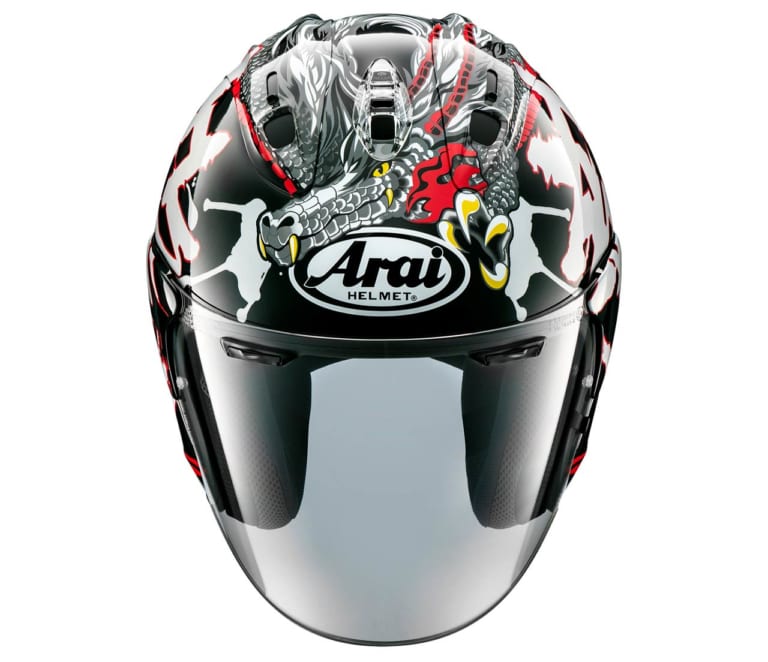 アライ VZ-RAM DRAGON|アライ オープンフェイスヘルメット「VZ-RAM」に”龍”をあしらった迫力の新作