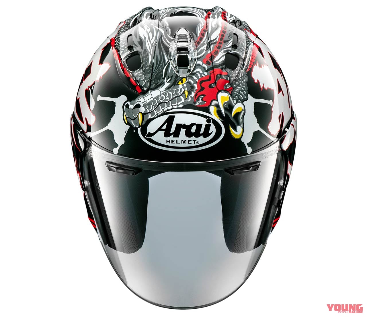 アライ VZ-RAM DRAGON|アライ オープンフェイスヘルメット「VZ-RAM」に”龍”をあしらった迫力の新作