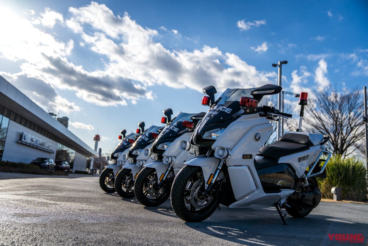 BMW C evolution 白バイ仕様|警視庁に史上初、外国車の電動スクーター白バイが誕生!「BMW C evolution」納入