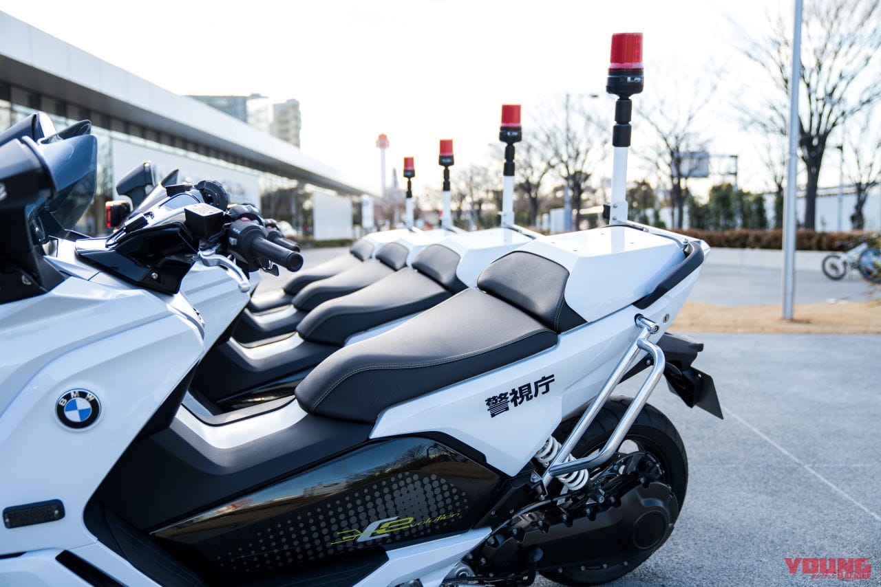 BMW C evolution 白バイ仕様|警視庁に史上初、外国車の電動スクーター白バイが誕生!「BMW C evolution」納入