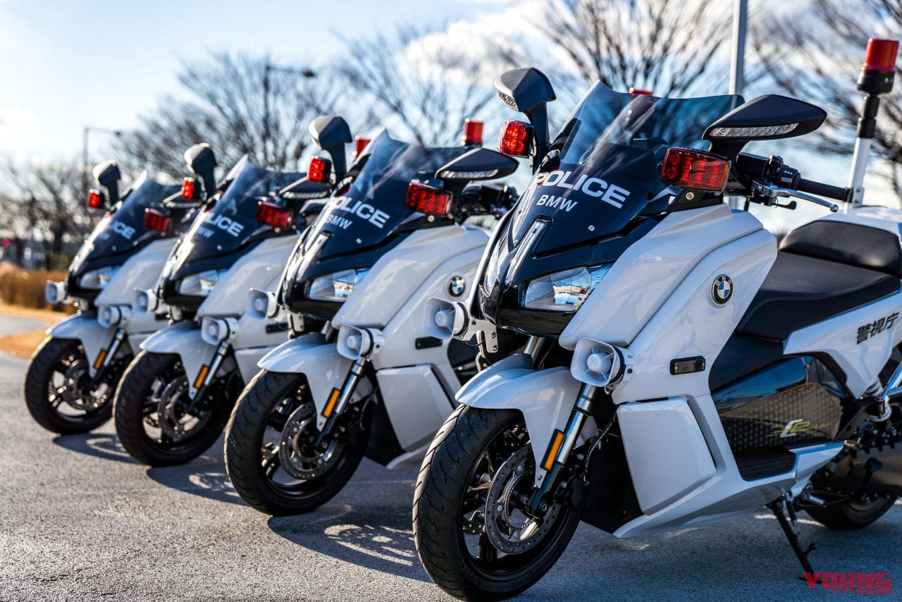 BMW C evolution 白バイ仕様|警視庁に史上初、外国車の電動スクーター白バイが誕生!「BMW C evolution」納入