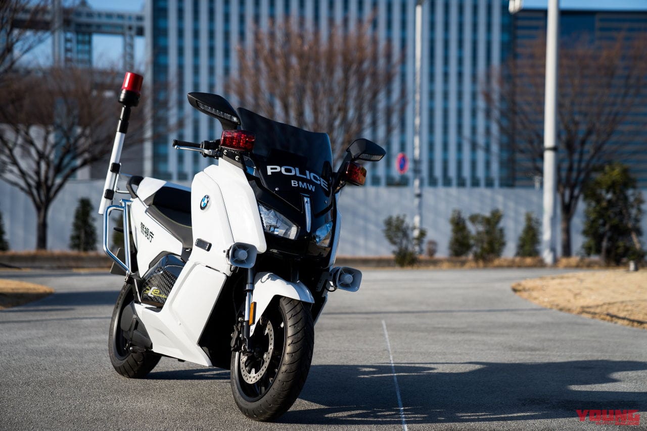 BMW C evolution 白バイ仕様|警視庁に史上初、外国車の電動スクーター白バイが誕生!「BMW C evolution」納入