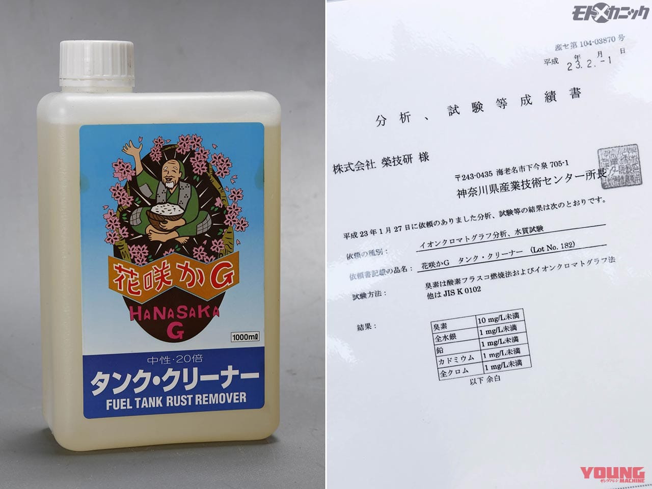 花咲かG タンク・クリーナー|ガソリンタンクのサビ取りの決定版「花咲かG タンク・クリーナー」の使い方