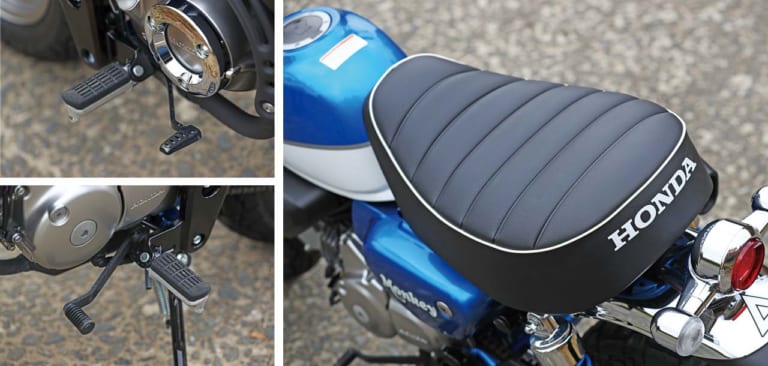 '19ホンダモンキー125 タックロールシート ステップ|’19ホンダモンキー125詳細解説【レーシング女子・岡崎静夏の試乗インプレ、その前に】