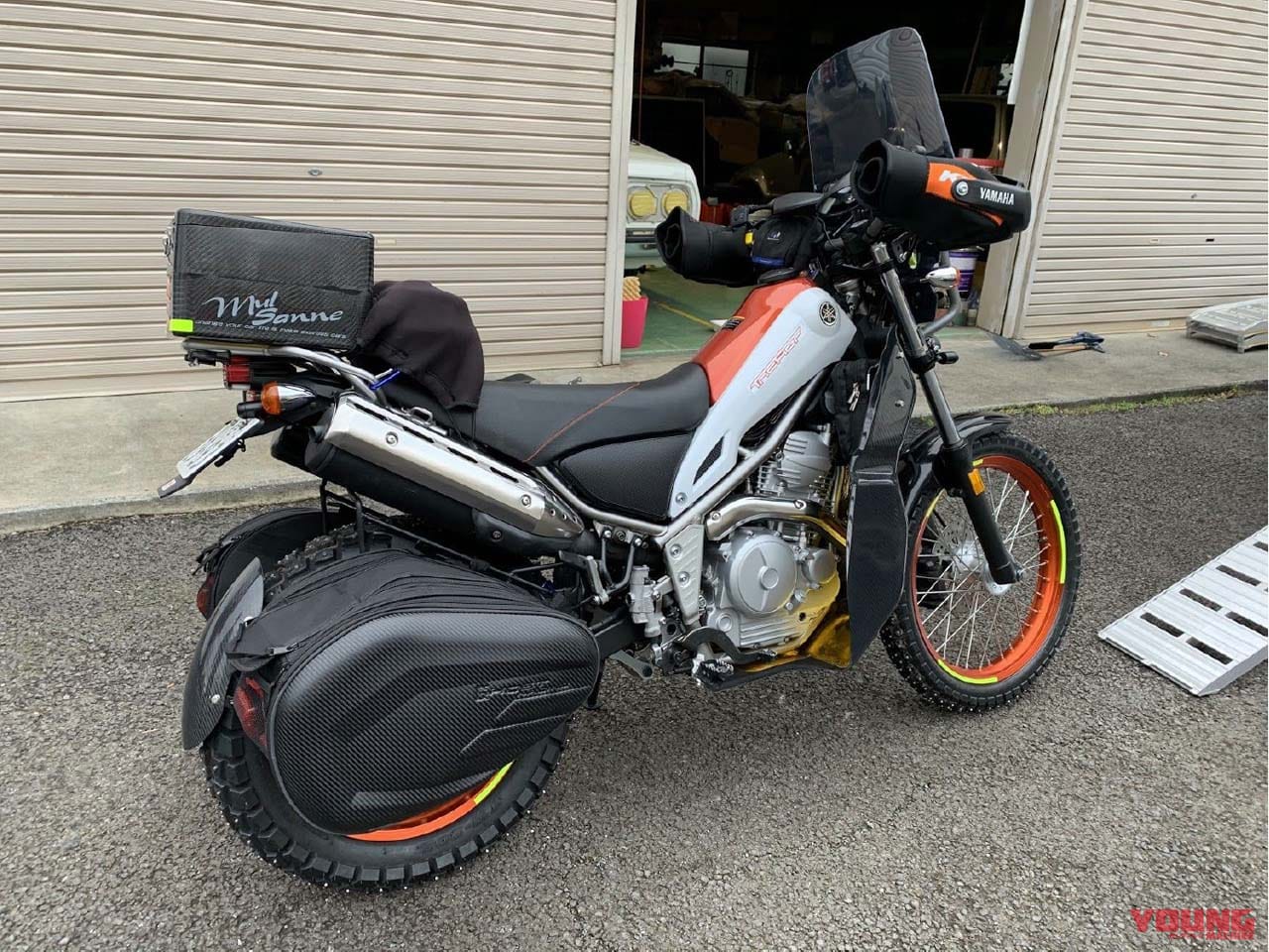 宗谷岬仕様になったトリッカー|日本最北端へ! アラフィフ親父の極寒バイク旅 第1回「なぜオレたちは宗谷岬を目指したのか」