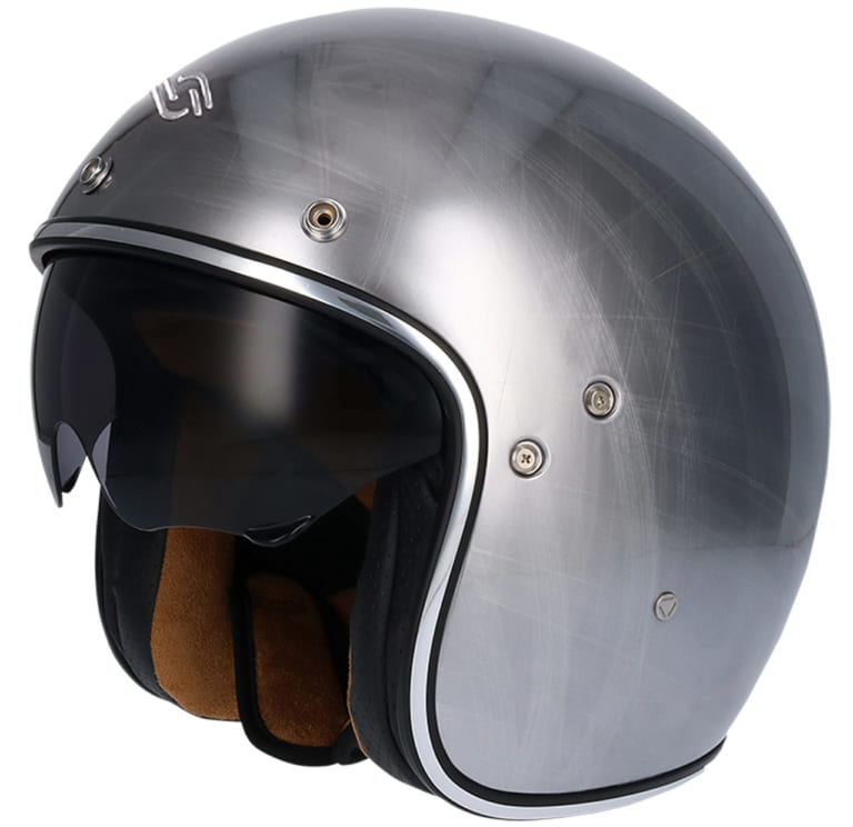SHIRO SH235 スクラッチドクローム|スペインのヘルメットブランド「SHIRO」国内販売スタート