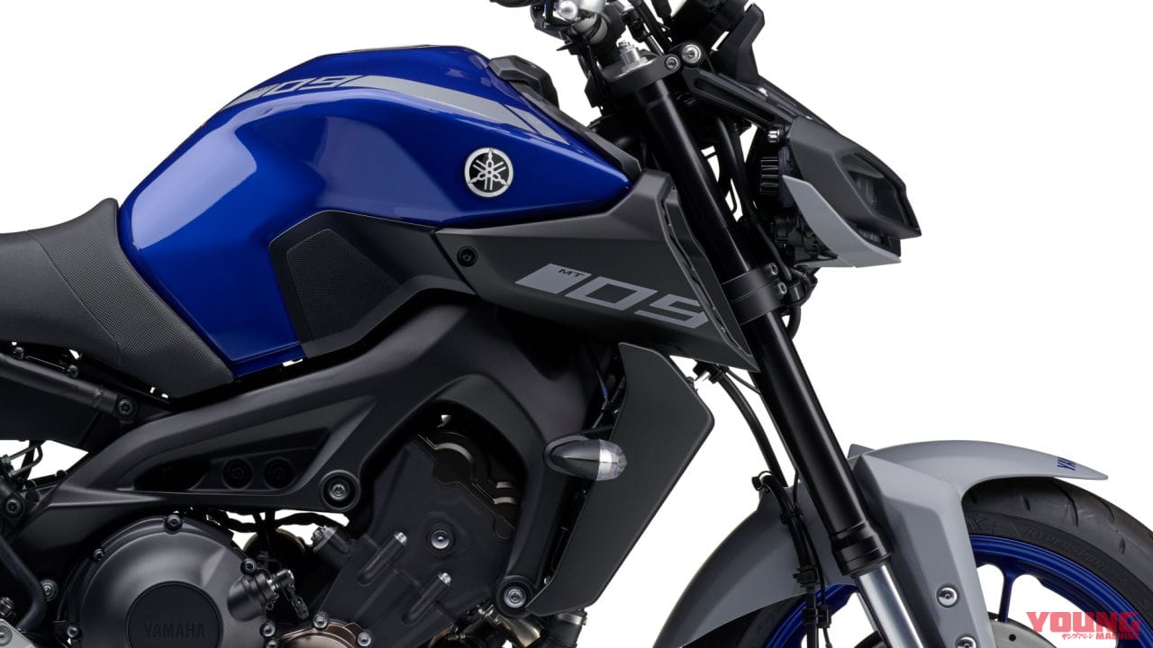 |MT-25も発表間近! ヤマハ「MT-09」2020年モデルに新色ブルー登場…“R”ゆずりのマットグレーが渋い