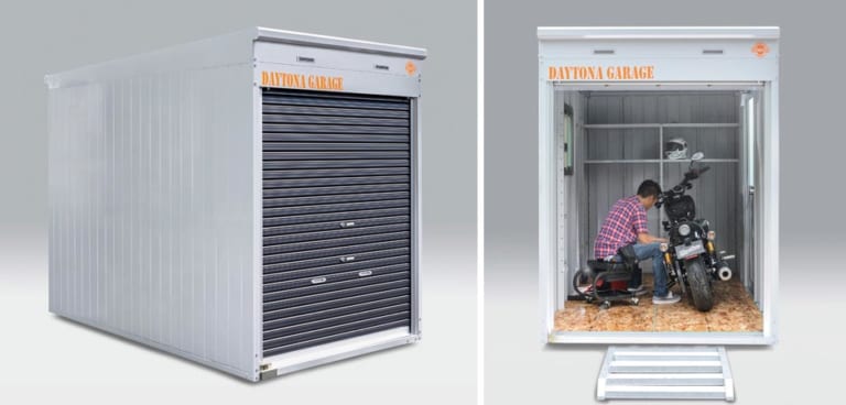 デイトナのモーターサイクルガレージ|ガレージこそ盗難対策の決め手、自分だけの城にもなる!