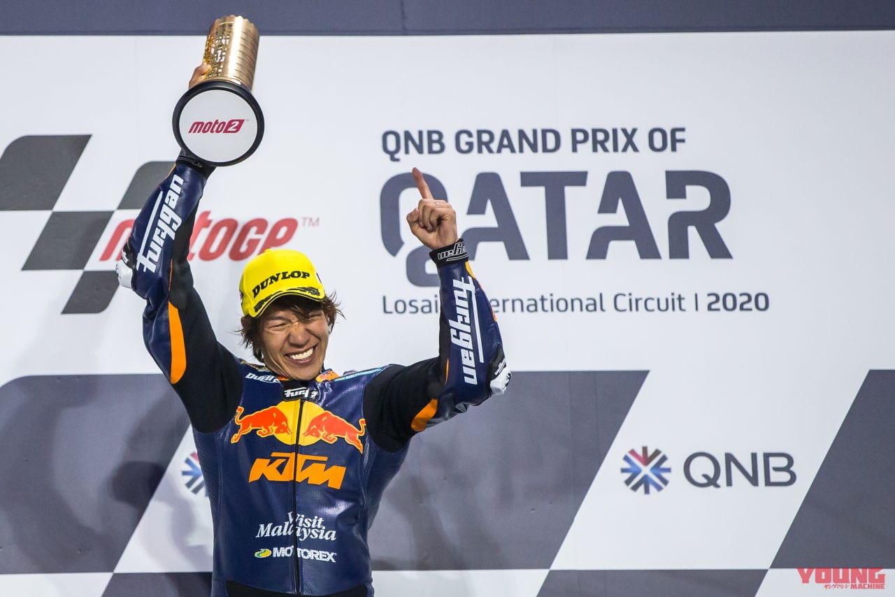 初勝利を挙げた長島哲太選手|世界GP王者・原田哲也のバイクトーク Vol.29「ライダーは勝てば勝つほど、勝てるようになる」