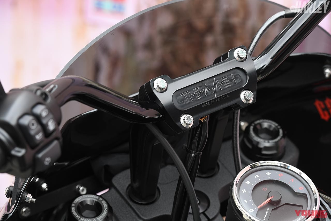 RTB Motorcycle ファットボブ114カスタム ハンドルまわり|ハーレーカスタム・ソフテイル最新クラブスタイル【RTBモーターサイクル×2】