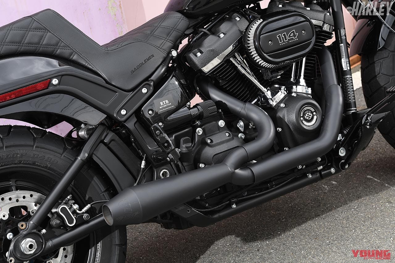 RTB Motorcycle ファットボブ114カスタム マフラー|ハーレーカスタム・ソフテイル最新クラブスタイル【RTBモーターサイクル×2】