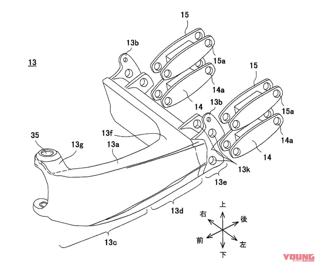 カワサキの公開特許図|カワサキ設計のビモータモデルが存在した!? ハブステア特許図をキャッチ→真の狙いは3輪か