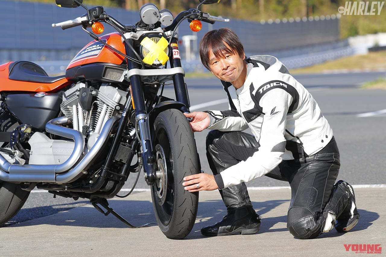 METZELER RACETEC RRを装着|ハーレーXR1200にメッツラー レーステックRRを履いてサーキット走行してみた