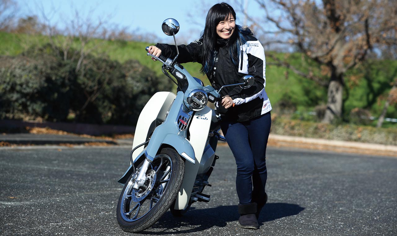 '19ホンダスーパーカブC125 岡崎静夏インプレッション|’19ホンダスーパーカブC125試乗インプレッション by レーシングライダー・岡崎静夏