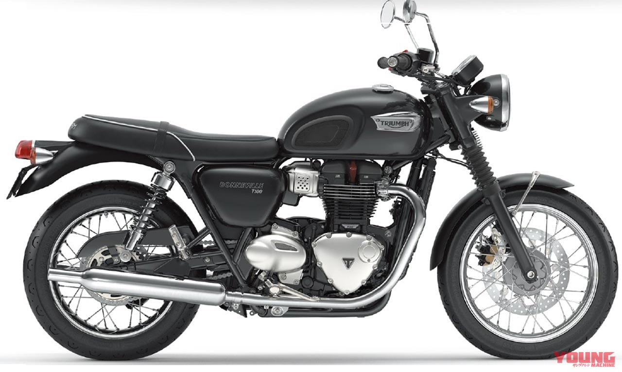 トライアンフ ボンネビル T100/ブラック|’20新車バイク総覧〈大型ヘリテイジ|外国車#3/5〉トライアンフ