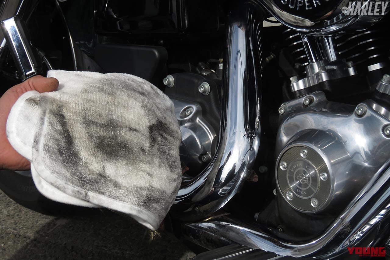 シュアラスター ゼロフィニッシュの使用手順|ハーレーの磨き手入れに手軽で効果GOOD【シュアラスター ゼロフィニッシュ】