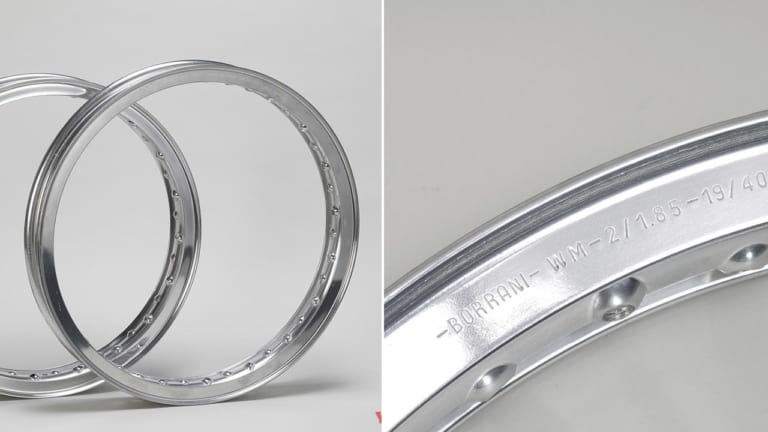 ドゥカティ750純正ボラーニH型アルミリム研磨 by カーベック|輝きが消えたドゥカティ750純正ボラーニH型アルミリムをピカピカに【カーベック研磨】