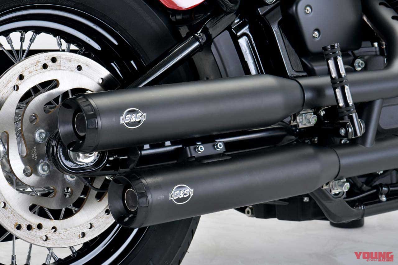 S&S CYCLE ソフテイルファミリー('18〜'19)用JMCA政府認証グランドナショナルスリップオンマフラー|’20合法マフラー逸品セレクション【プロト for KATANA】