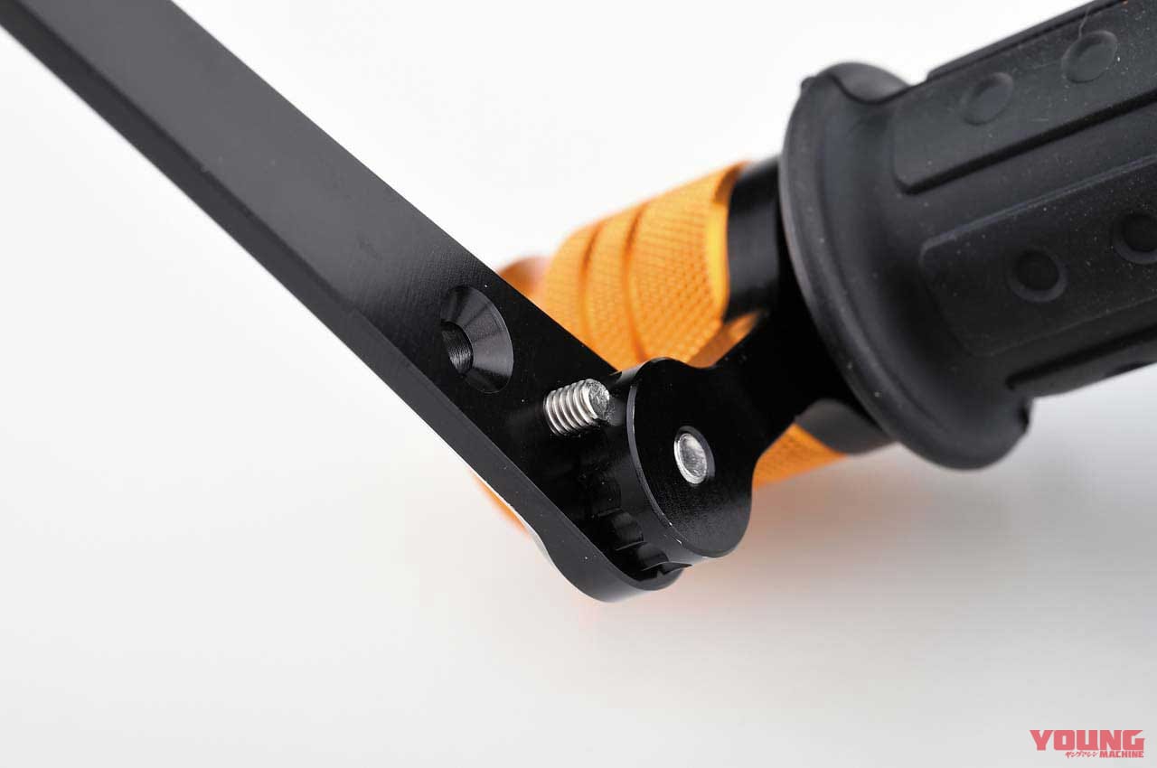 |公道でも有効な安全性を発揮するレバーガード&バーエンド【ベビーフェイス】