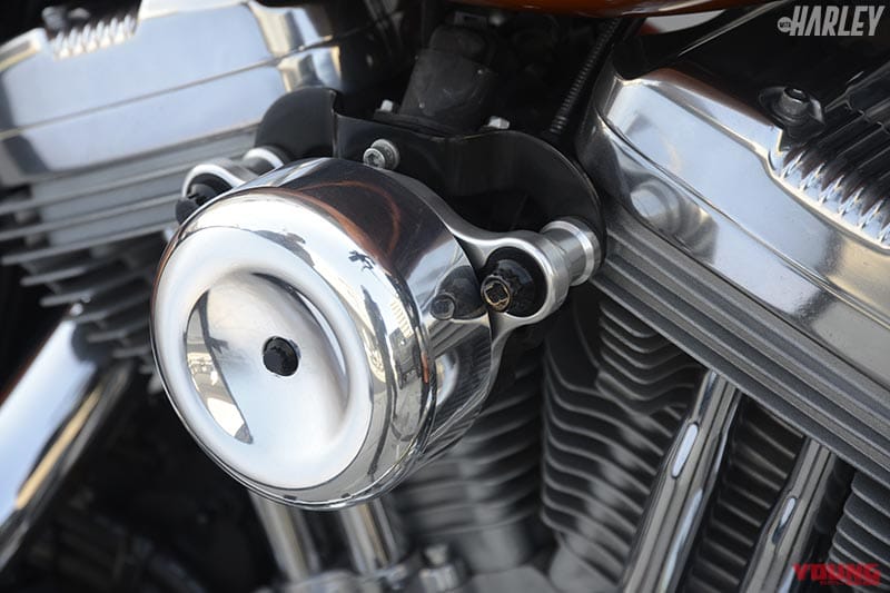 一国オリジナルエアークリーナーカバー|ハーレースポーツスター883スーパーロー カスタムプロジェクト 後編【一国サイクルワークス】