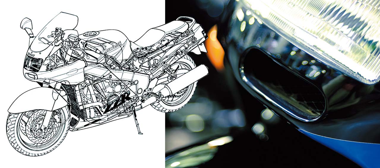 カワサキ ZZ-R1100|時代を切り拓いた革新のエポックマシン:カワサキZZ-R1100【大型初・ラムエア】