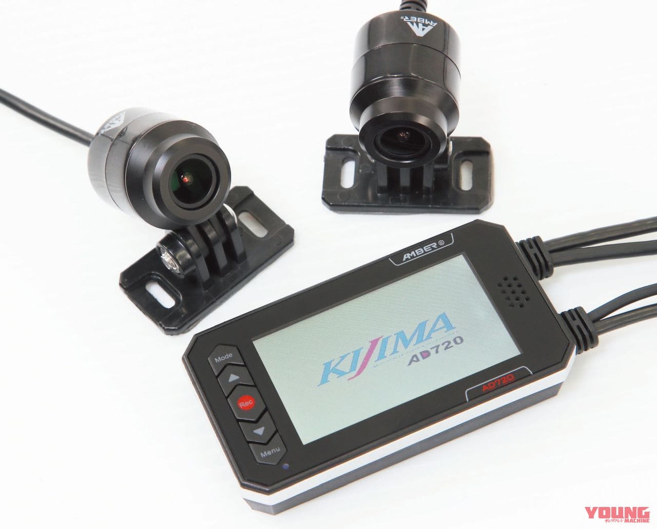 KIJIMA ドライブレコーダー 1080J|フルHD画質で記録できる前後2眼ドラレコ【キジマ ドライブレコーダー1080J】