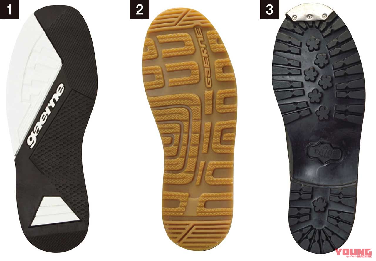 ブーツのソール部分|快適な林道ツーリングをサポートしてくれる最新オフロードブーツ×11選〈前編〉