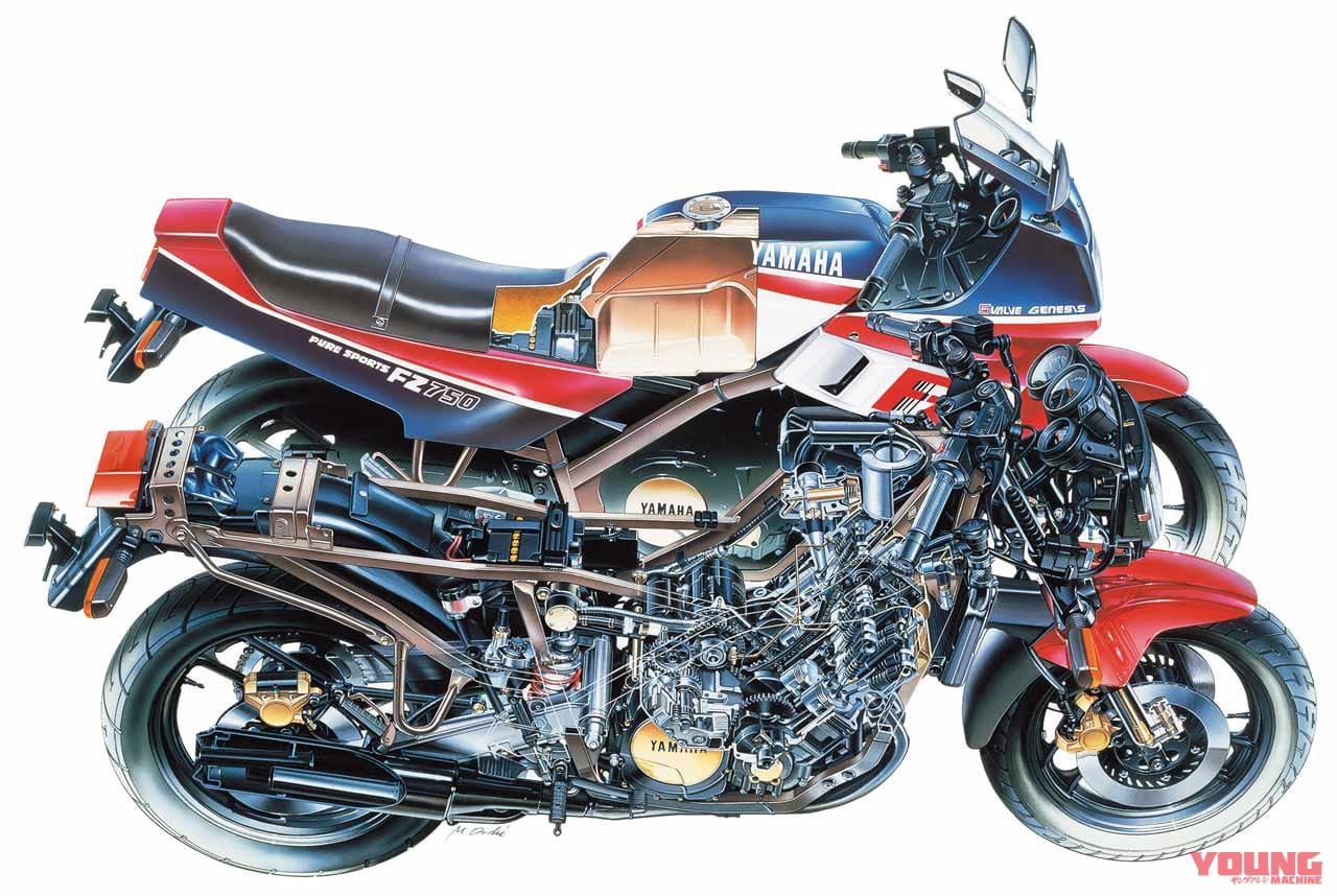 ’85 YAMAHA FZ750|時代を切り拓いた革新のエポックマシン:ヤマハFZ750【世界初・5バルブ】