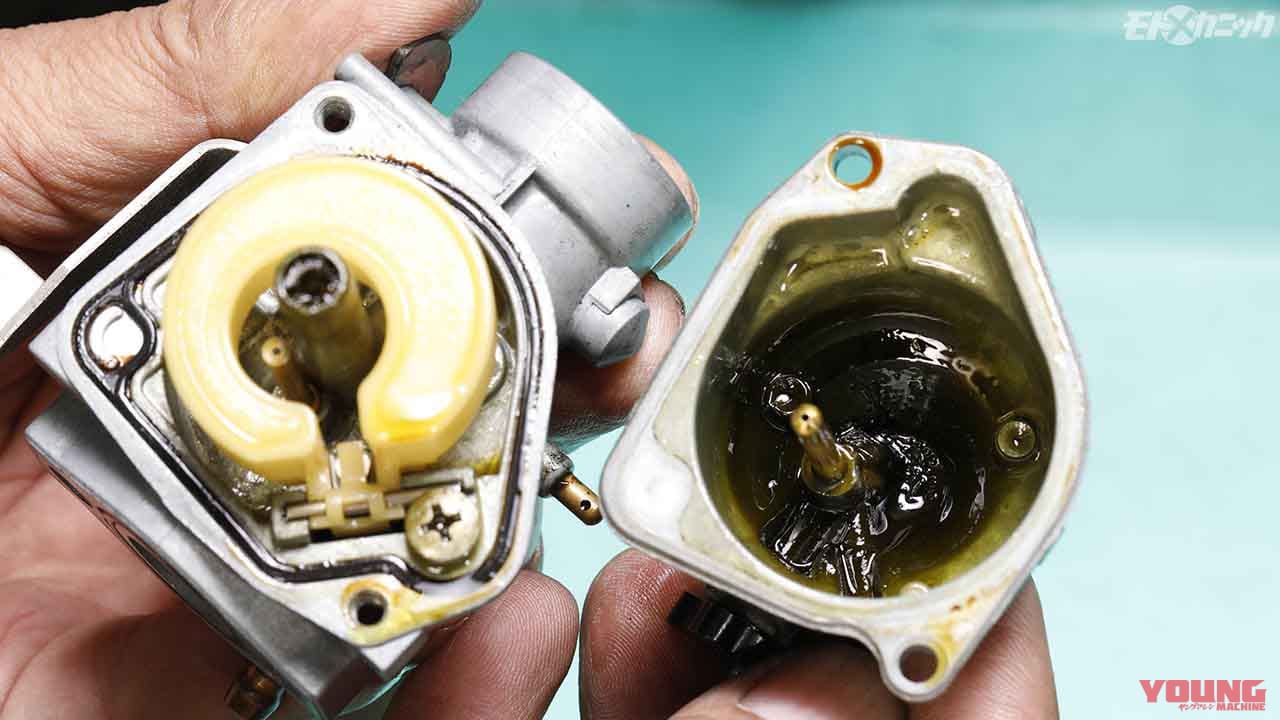 12Vエンジン用のモンキー系キャブを分解
