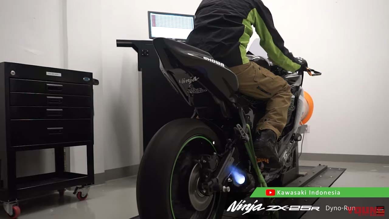 カワサキ ニンジャZX-25R|【映像・音量注意】ヨシムラ管サウンド全開! カワサキ「Ninja ZX-25R」をレブリミットまで回す