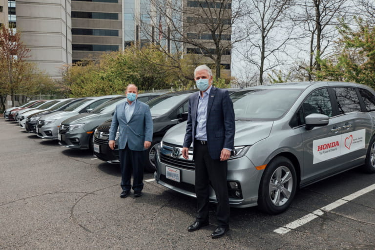 ホンダがデトロイト市へ納車した感染者搬送車(仕立て車)|ホンダが日本に続きアメリカでも、新型コロナウイルス感染防止支援活動を実施