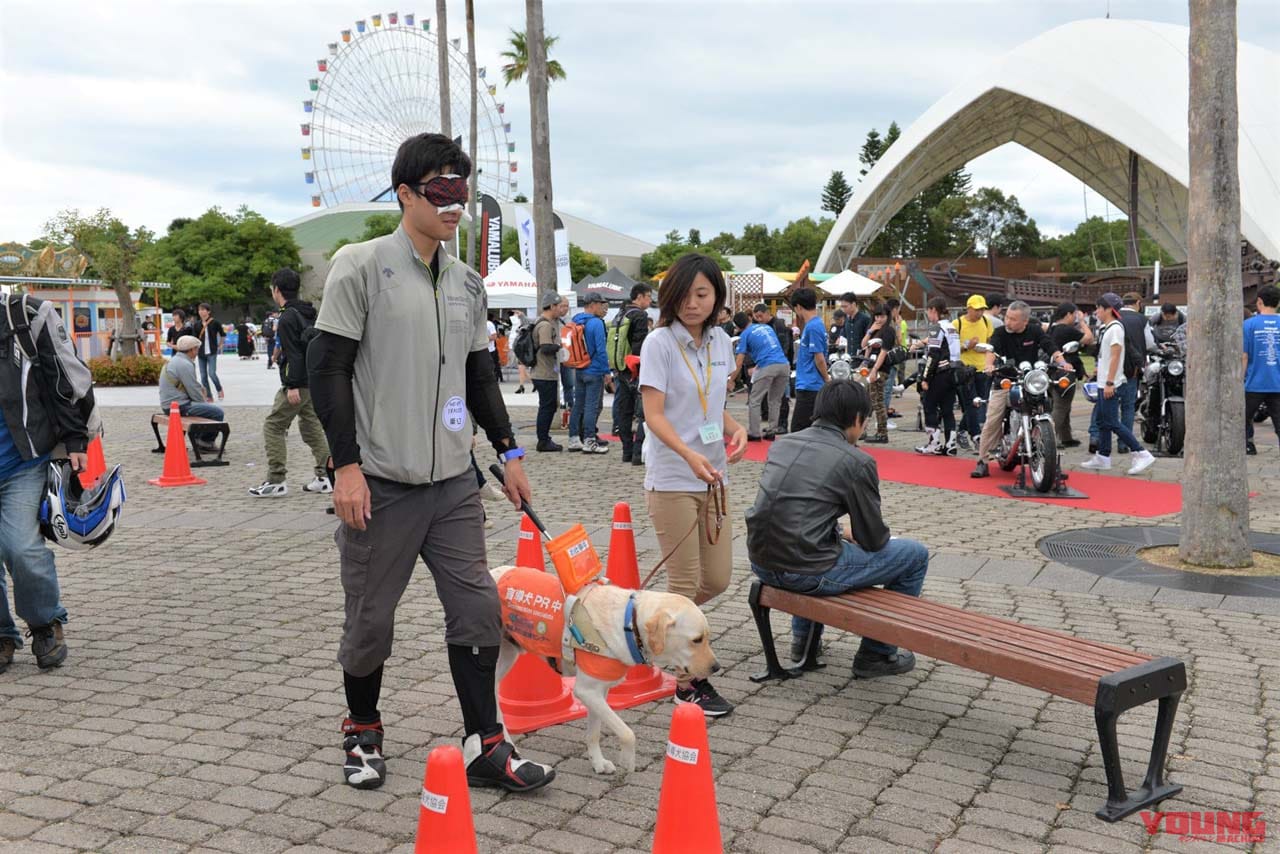 バイクイベントでの歩行体験会|ヤマハが医療現場支援のために「フェイスシールド」と「除菌洗浄水」を製造