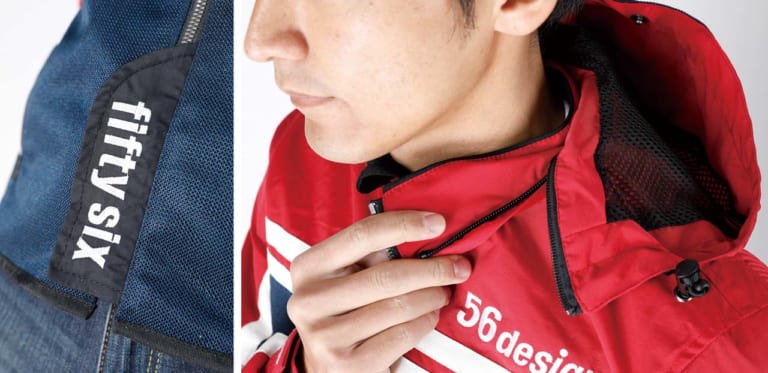 56design S-Line ハーフメッシュパーカーMD|’20春夏最新ライディングウェア:56design【イタリア人デザインの新作】