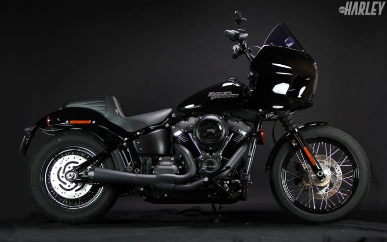 '18ストリートボブ グリーミングワークススカスタム with FXRTレプリカフェアリング|ハーレーカスタムトレンド「クラブスタイル」の注目はFXRTレプリカフェアリング