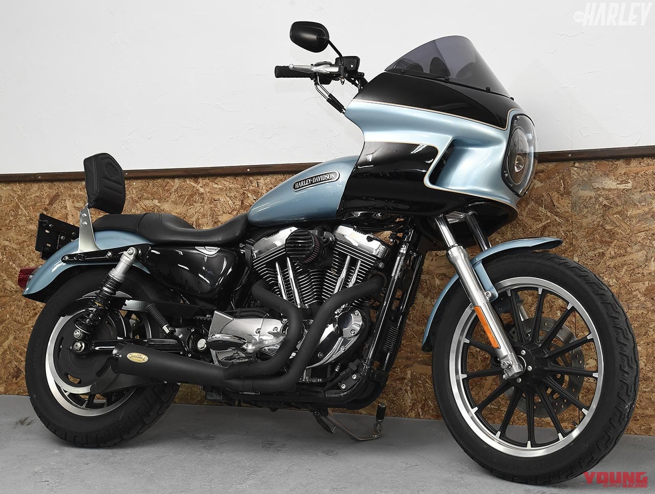 スポーツスター グリーミングワークスカスタム with FXRTレプリカフェアリング|ハーレーカスタムトレンド「クラブスタイル」の注目はFXRTレプリカフェアリング