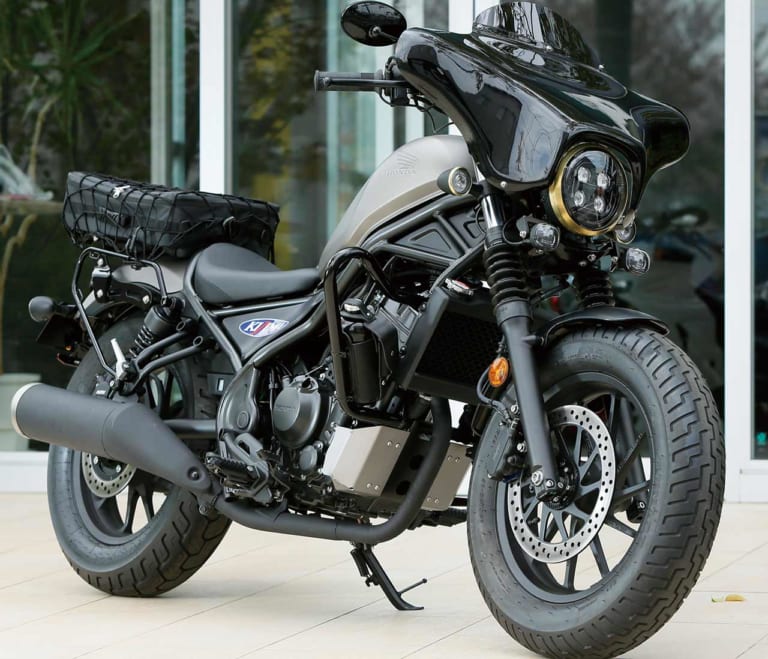 ホンダ レブル250/500 キジマカスタム|ホンダ レブル250/500が大陸横断仕様ツアラーに変身【KIJIMAカスタム】