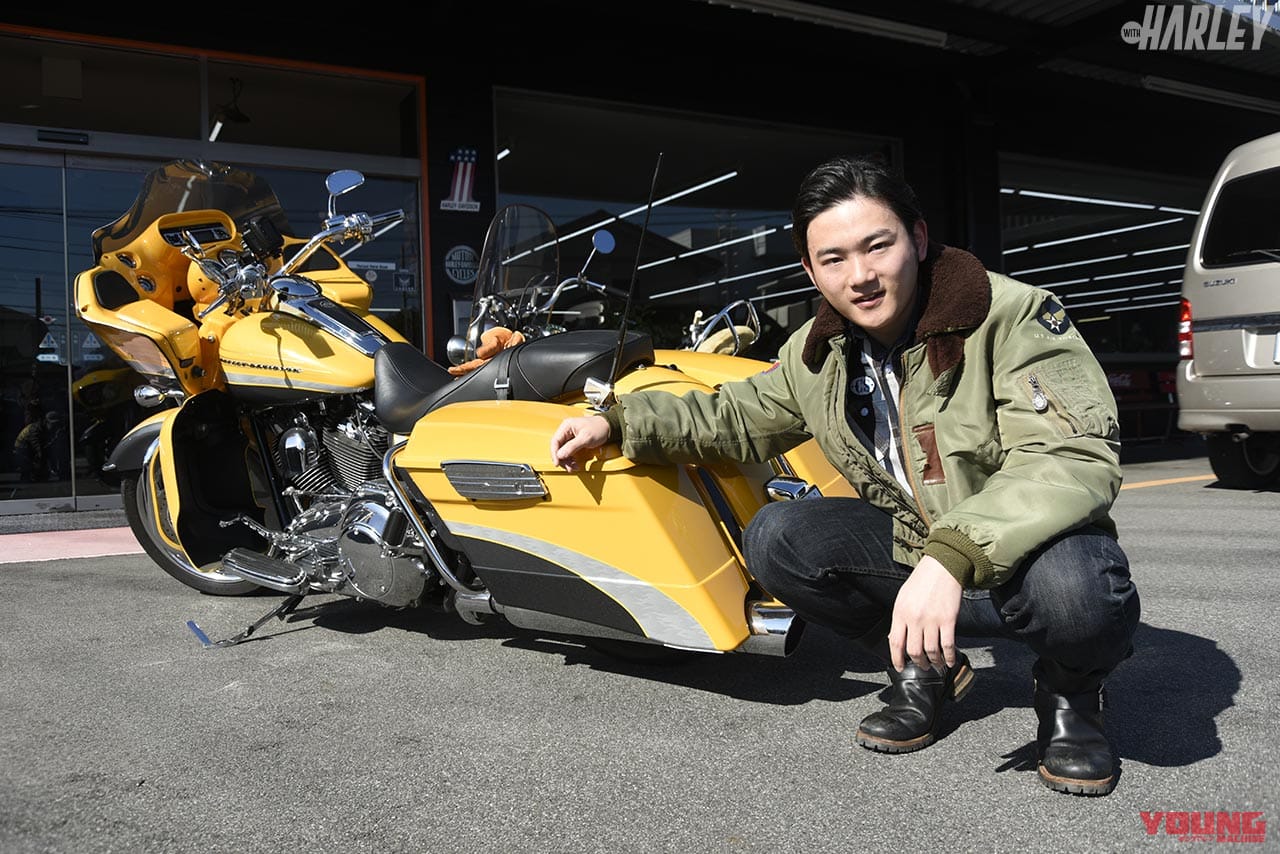 孫Sさんの愛車は限定カラーのロードグライドCVO|父・子・孫、3代揃ってハーレーを走らせる喜び 【ハーレーダビッドソンとともに】