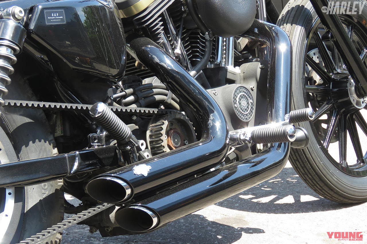 ハーレーダビッドソンXL883R S&Fモーターサイクルカスタム|ハーレー スポーツスター883Rカスタム【軽快なフットワークとシャープなルックス】