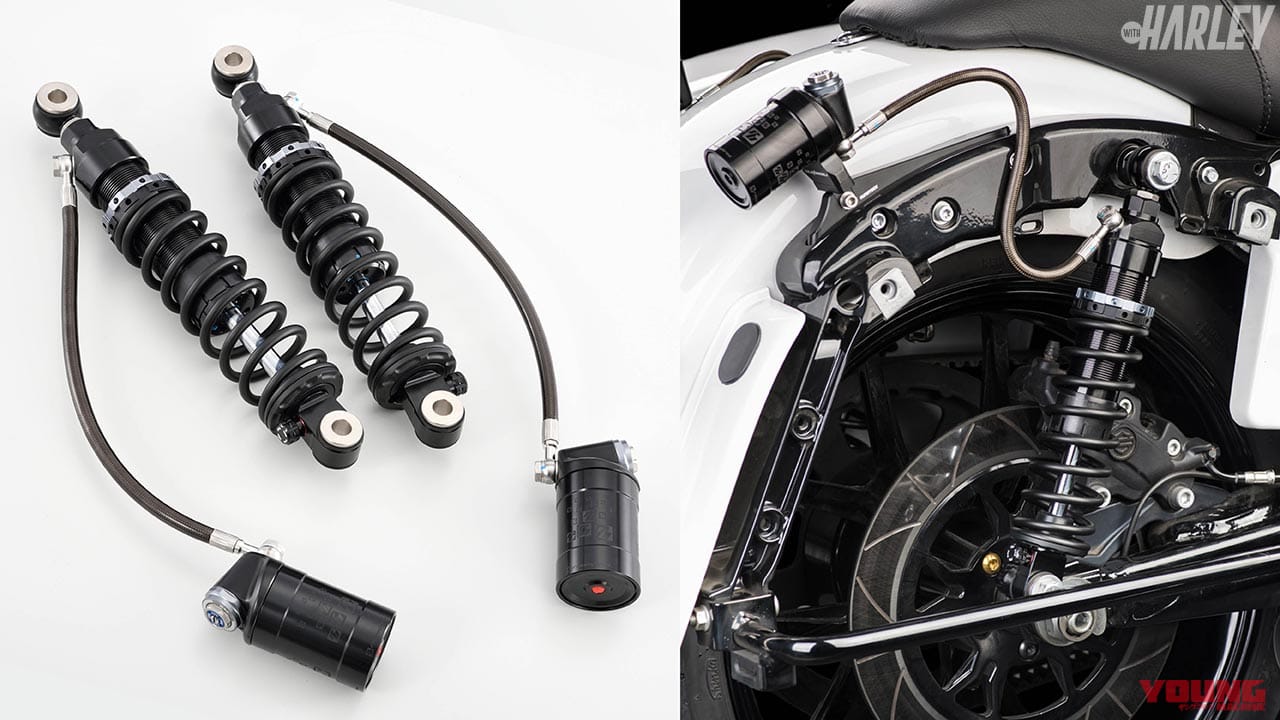 減衰 プリロード 車高調整機構を持つハーレー用リヤサス レーシングブロス Webヤングマシン 最新バイク情報 減衰 プリロード 車高調整機構を持つハーレー用リヤサス レーシングブロス Webヤングマシン 最新バイク情報