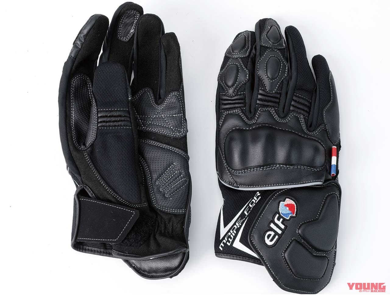 エルフ ネーロメッシュグローブ EG-S502|’20春夏最新ライディングウェア:エルフ【フランスらしく爽やかな青で演出】